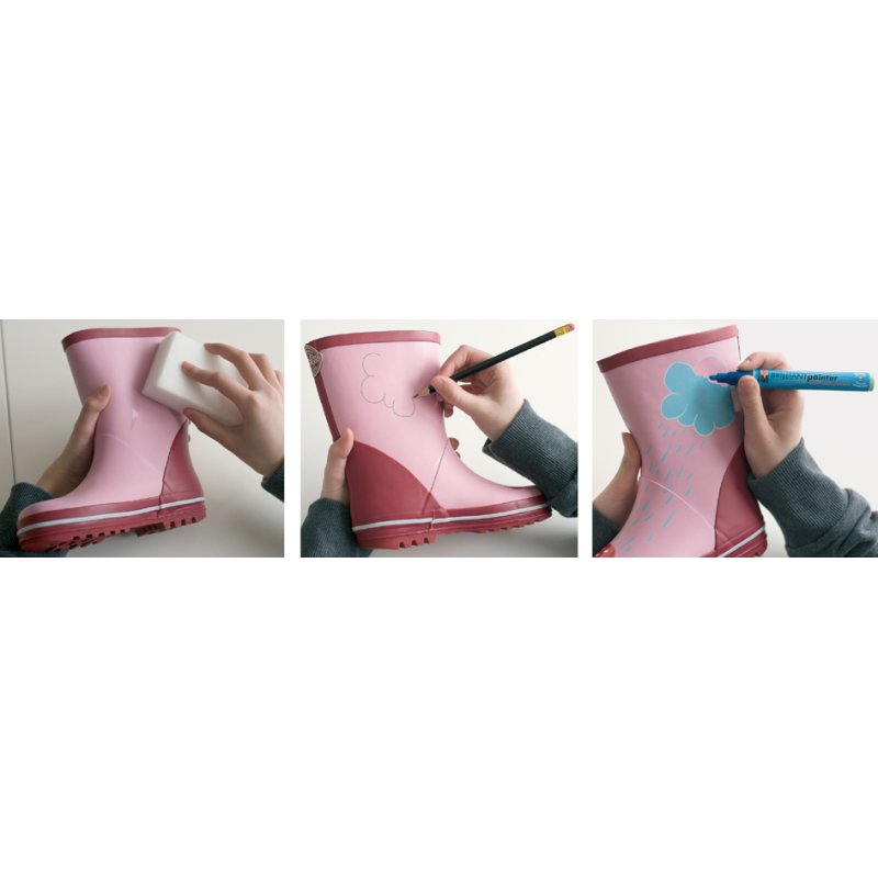 Marabu lakmarker Brilliant Painter, wit, 2-4 mm